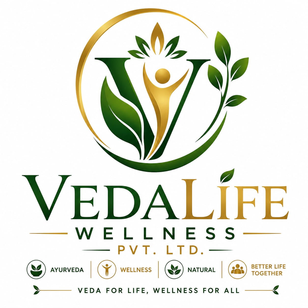 VedaLife Wellness Corporate Logo